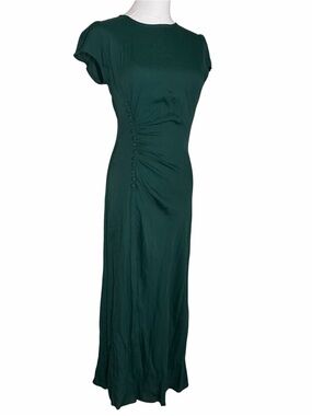 New With Tags Reformation Frasier Maxi Dress Forest Green Size 4